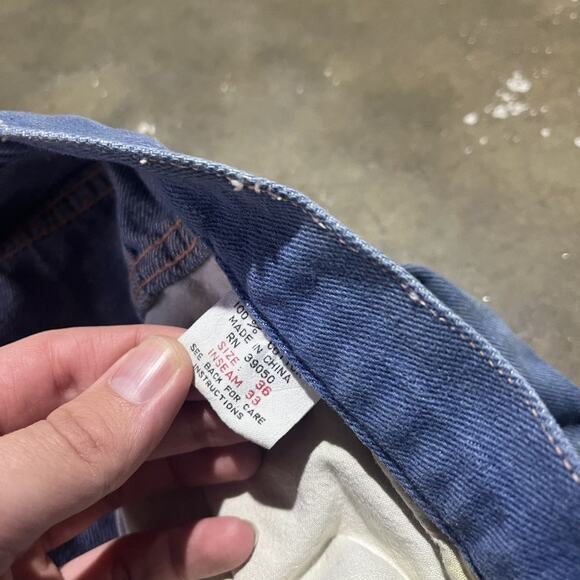 Vintage 70s Jean Team Blue Bell Bottom Flared Jeans 34x31 - Picture 6 of 6